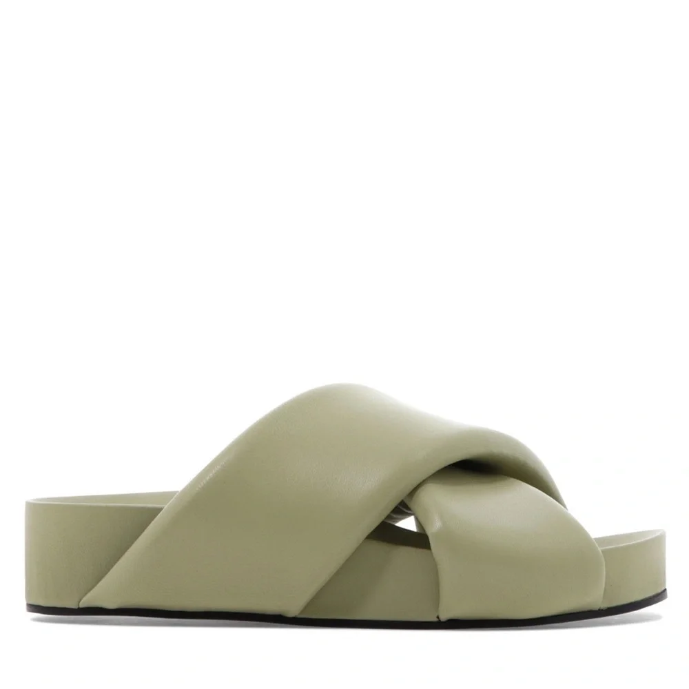 Jil Sander Padded Leather Sandal